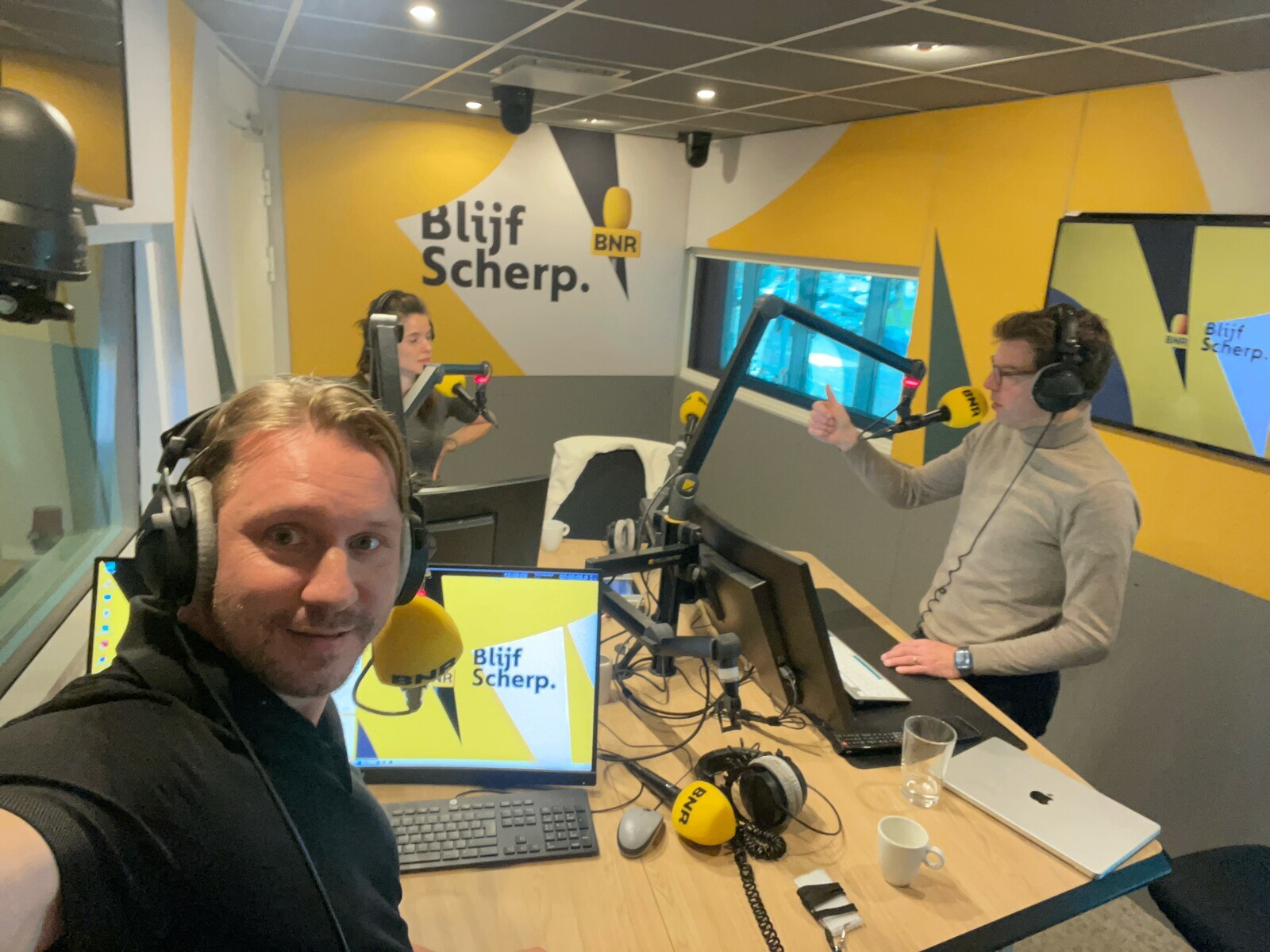Atmosphere shot: AI and its impact on the built environment at BNR Nieuwsradio in BNR studio, Amsterdam